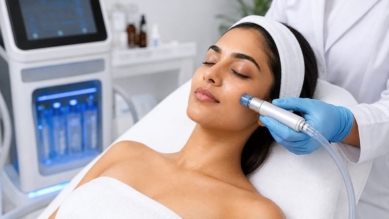 Hydrating facial and glow treatment